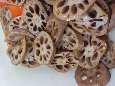 桃源金信源酱板麻辣藕500克  顺丰包邮