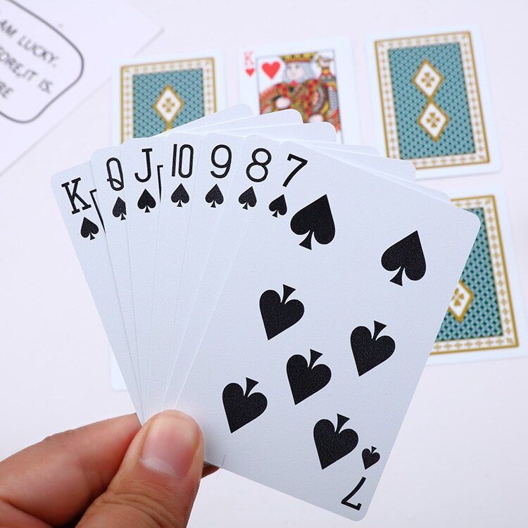 小天使扑克塑料纸牌创意pvc磨砂耐磨防水可水洗窄版梭哈国产