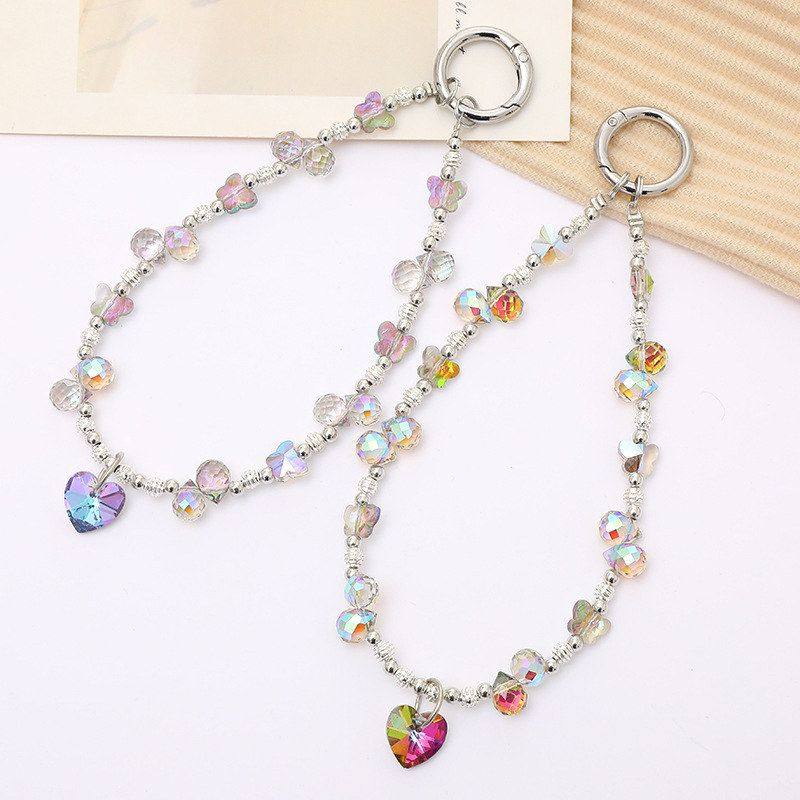 轻奢高级感泪滴串珠手机挂件炫彩爱心包包挂饰配件钥匙扣挂件饰品,节庆用品/礼品,挂饰/生肖挂饰,淘宝优惠券,粉丝福利购,淘宝优惠卷