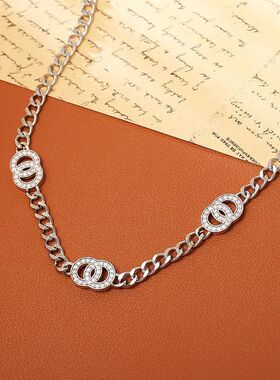 高版本小香风双项链高级感时尚