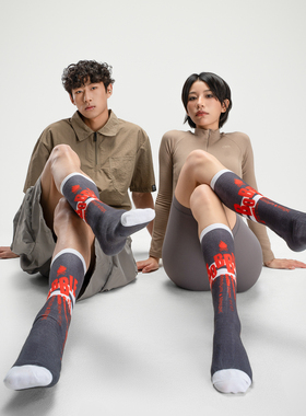 BOBBIE BURNS青少年袜子运动防臭吸汗中筒袜街舞长筒潮袜男袜女袜