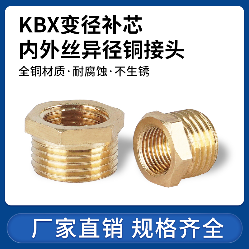 温州全铜耐腐蚀补芯接头