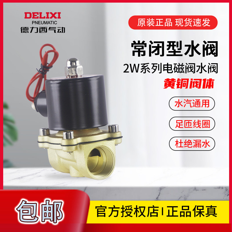 德力西全铜水阀2W160-15气阀