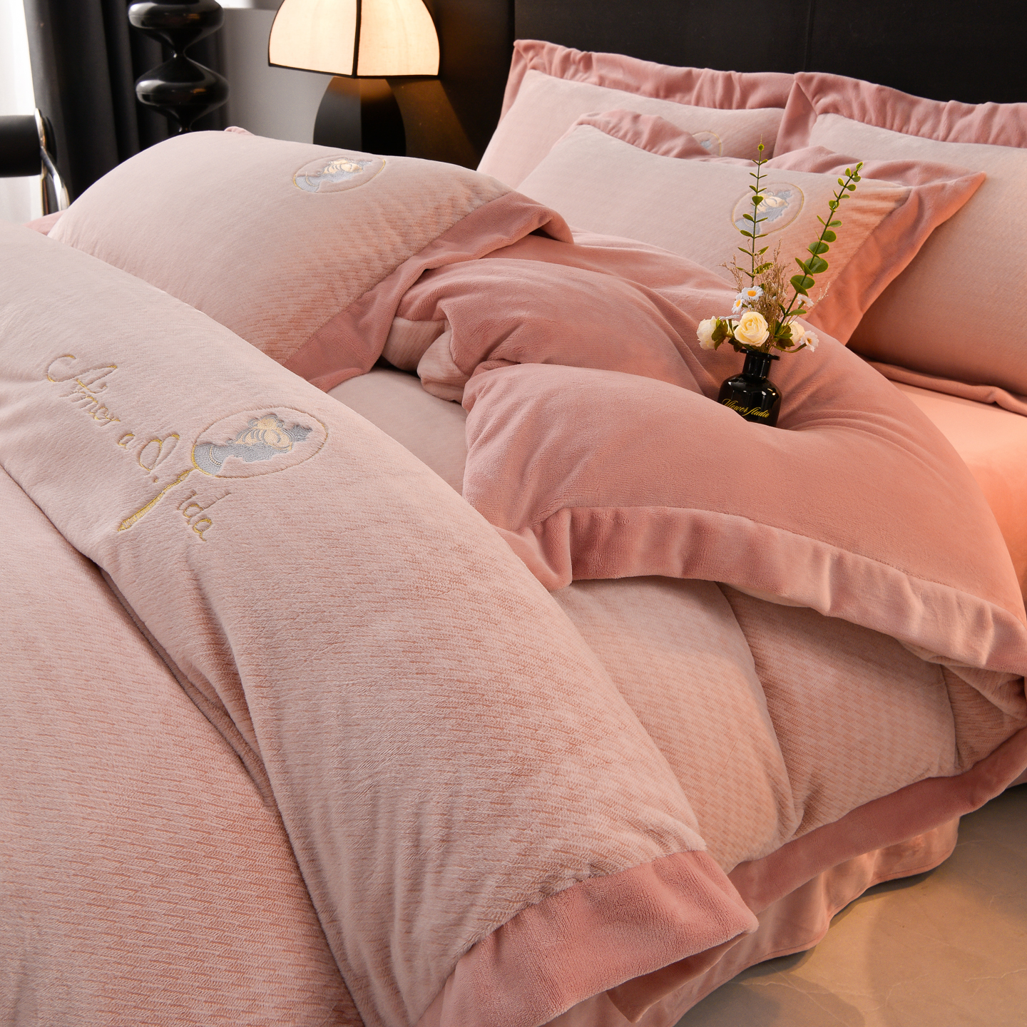 2025新款9斤高克重全消光四件套