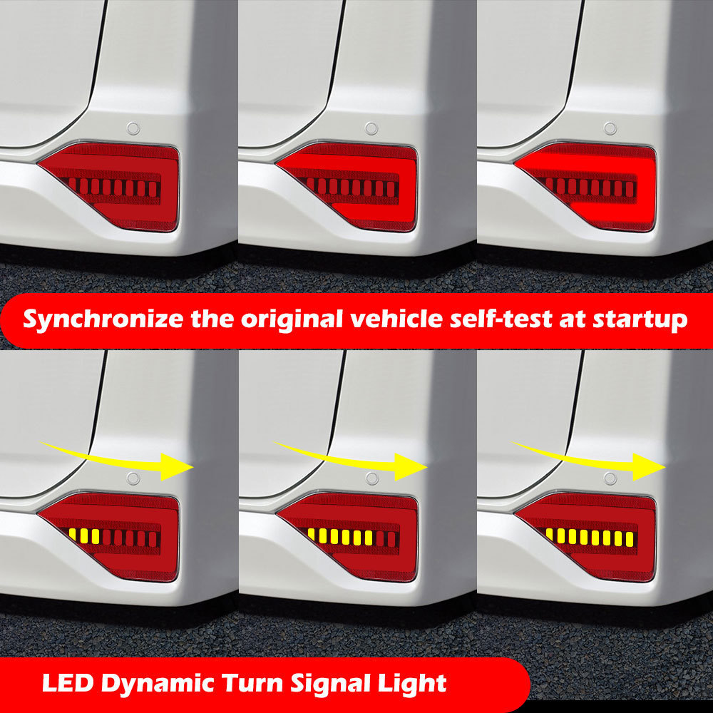 适用22款丰田VOXY/NOAH 90系后杠灯诺亚刹车高亮转向流水灯改装