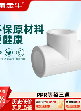 金角金牛ppr等径三通4分20  6分25 1寸32 自来水水管配件接头家用