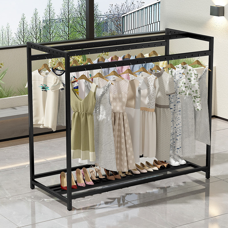 晾衣架落地家用阳台大型户外晒被子可移动衣帽架农村室外晾晒衣杆