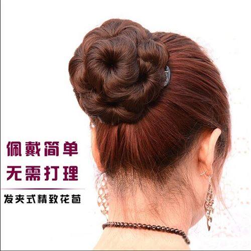 士苞成人编发短发假发发卡器子发丸女头发圈套盘发片发夹品发绳