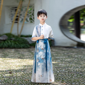 男童马面裙夏季短袖薄款