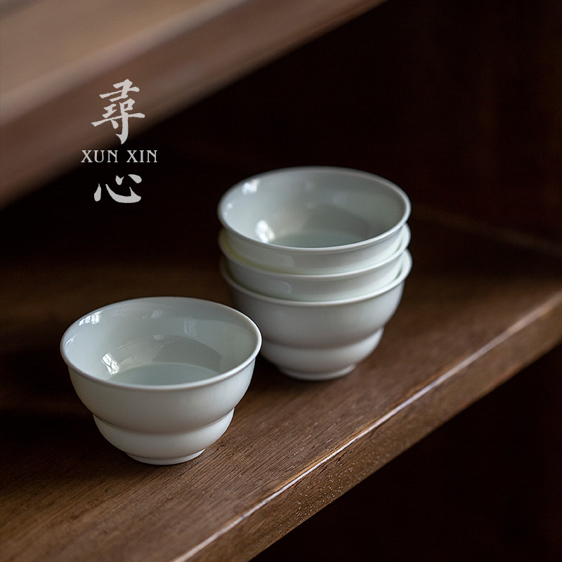 中式影青折腰葫芦茶杯陶瓷主人杯单杯个人杯女品茗杯普洱茶杯定制,餐饮具,茶杯,淘宝优惠券,粉丝福利购,淘宝优惠卷