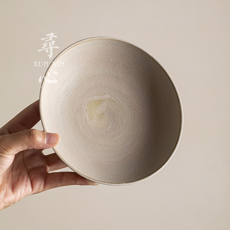 寻心复古粉引陶瓷壶承干泡台小茶盘中式功夫茶具糕点茶点盘养壶垫,餐饮具,茶托,淘宝优惠券,粉丝福利购,淘宝优惠卷