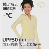 CKDH黑胶连帽防晒衣女2026新款 防紫外线修身 外套冰丝透气防晒服夏