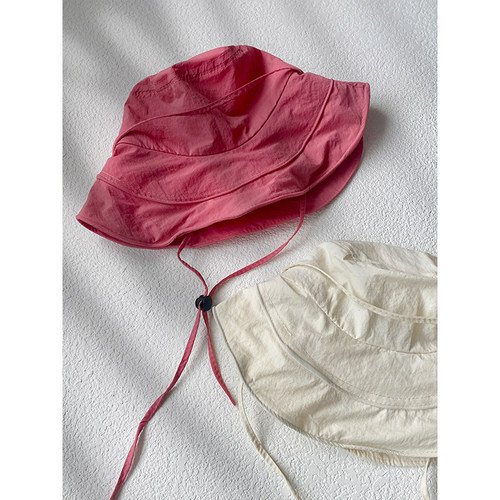 多巴胺色系便携易卷防晒渔夫帽