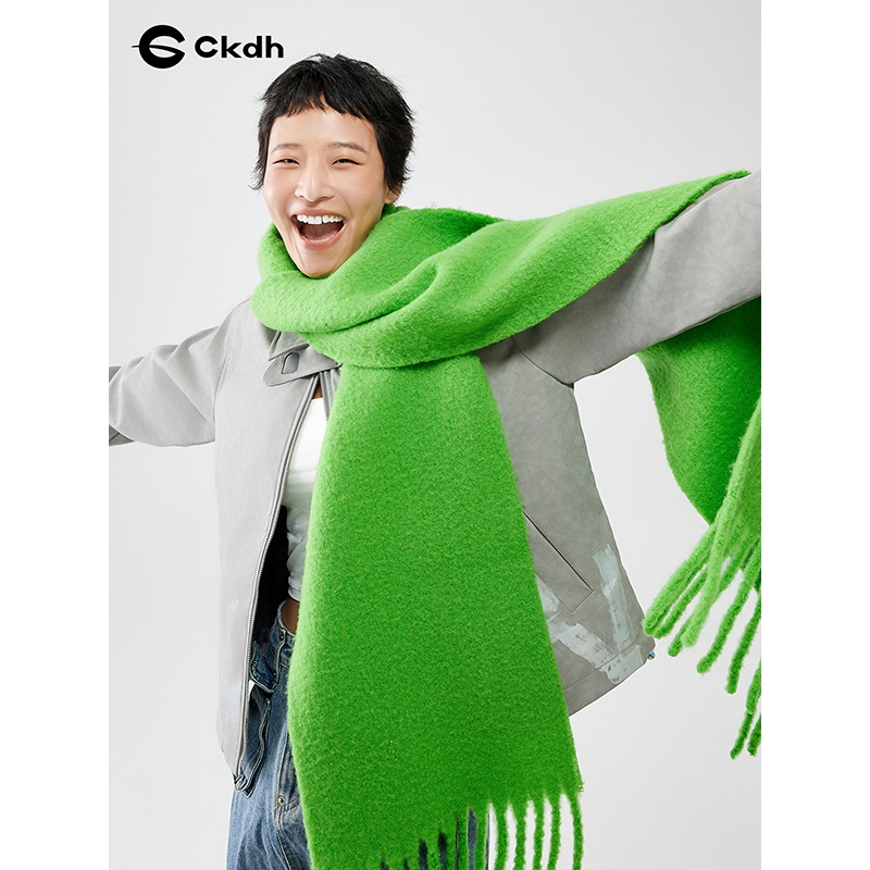 CKDH韩系羊毛围巾女保暖披肩