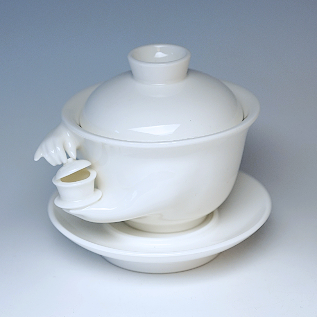 银河磁场得闲饮茶杯盖碗可爱茶具高温陶瓷原创设计感治愈系礼物