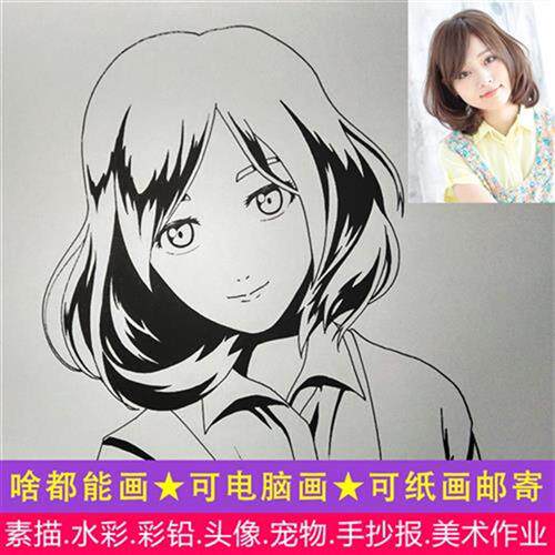 代画素描动漫价格 代画素描动漫图片 星期三