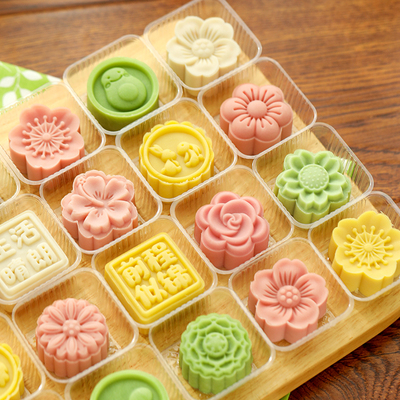 迷你月饼绿豆糕模具新款手压升级