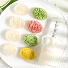 30克椭圆形绿豆糕冰糕模具50g冰皮月饼小磨具家用压花印具