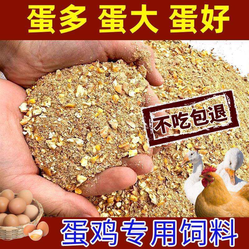 下蛋鸡饲料大鹅鸡鸭鸵鸟蛋料中大鸡生蛋鸡饲料散养通用粮食混合料
