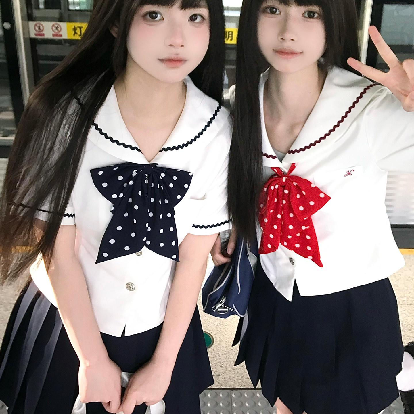 秋柚语【樱川女子】jk原创水手服山道线学院风校供制服衬衫短袖夏