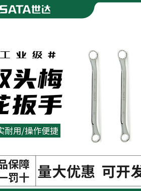 世达梅花扳手汽修双头梅花板手17-19机修眼睛扳手42206-42205套装