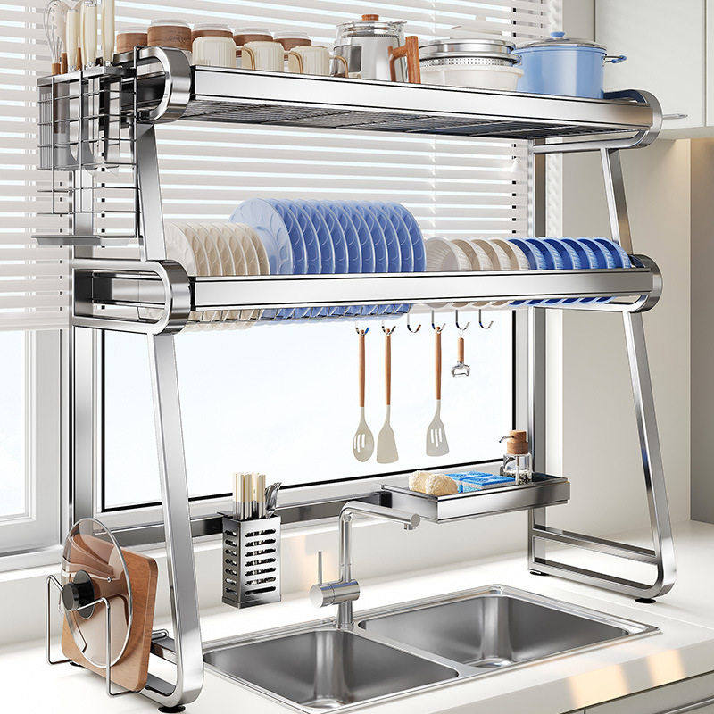 美厨物语不锈钢厨房水槽置物架碗碟收纳水池多功能放碗盘沥水碗架,厨房/烹饪用具,厨房置物架/置物柜/角架,淘宝优惠券,粉丝福利购,淘宝优惠卷