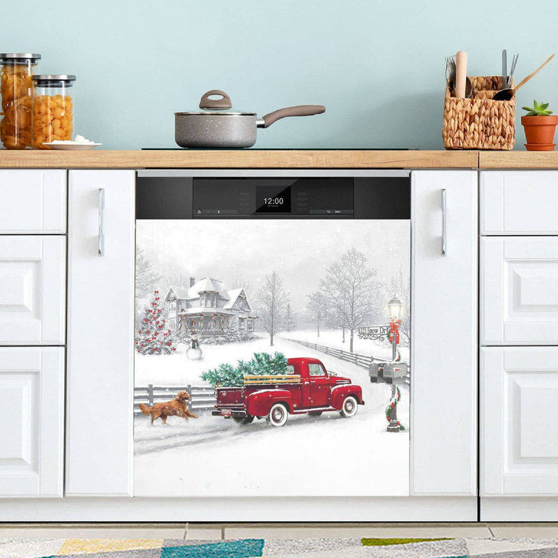 亚马逊热卖洗碗机贴冰箱贴定 制微波炉装饰品贴纸 可重复使用磁贴,家居饰品,冰箱贴,淘宝优惠券,粉丝福利购,淘宝优惠卷