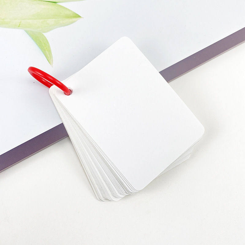 100页diy涂鸦手绘，硬质字卡牌英语词卡留言卡片贺卡益智早教