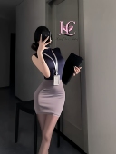 职业装 包臀裙cos老师扮演均码 性感修身 Baby纯欲风秘书制服OL装