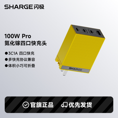 100w快充充电器闪极原装