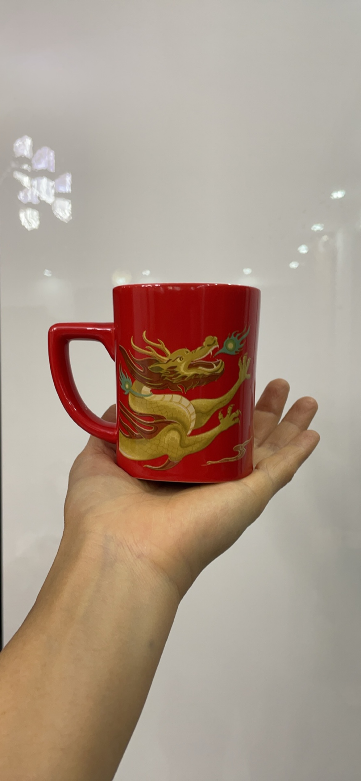 限定版红杯陶瓷马克杯咖啡杯饮水杯茶杯杯子不留咖啡渍品牌礼品
