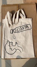 品牌礼品costa精神状态帆布包厚实学生补习袋子日常购物袋