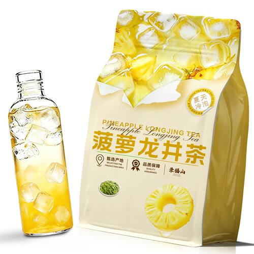 景福山菠萝龙井茶夏日饮品冲泡菠萝味水果茶包泡水喝冷萃茶代用茶