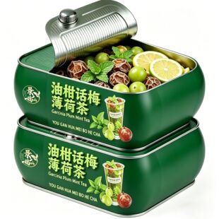 景福山薄荷话梅油柑柠檬茶夏天泡水喝水果茶DIY网红饮品代用茶55g
