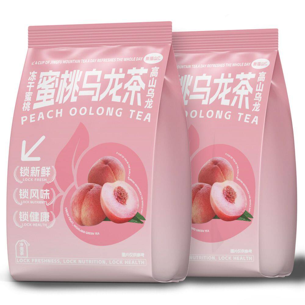 景福山 蜜桃乌龙茶冷热双萃冲泡茶底DIY奶茶同款独立小袋250g袋装