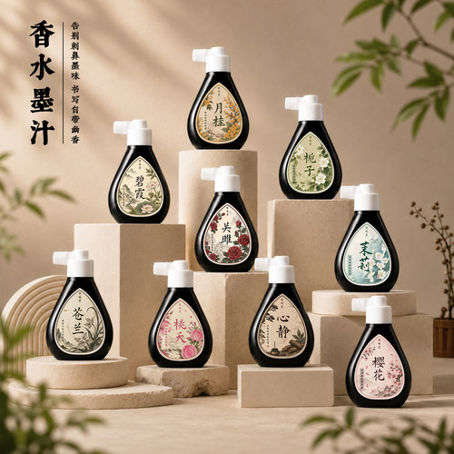 花香墨汁，书写时有淡淡芬芳