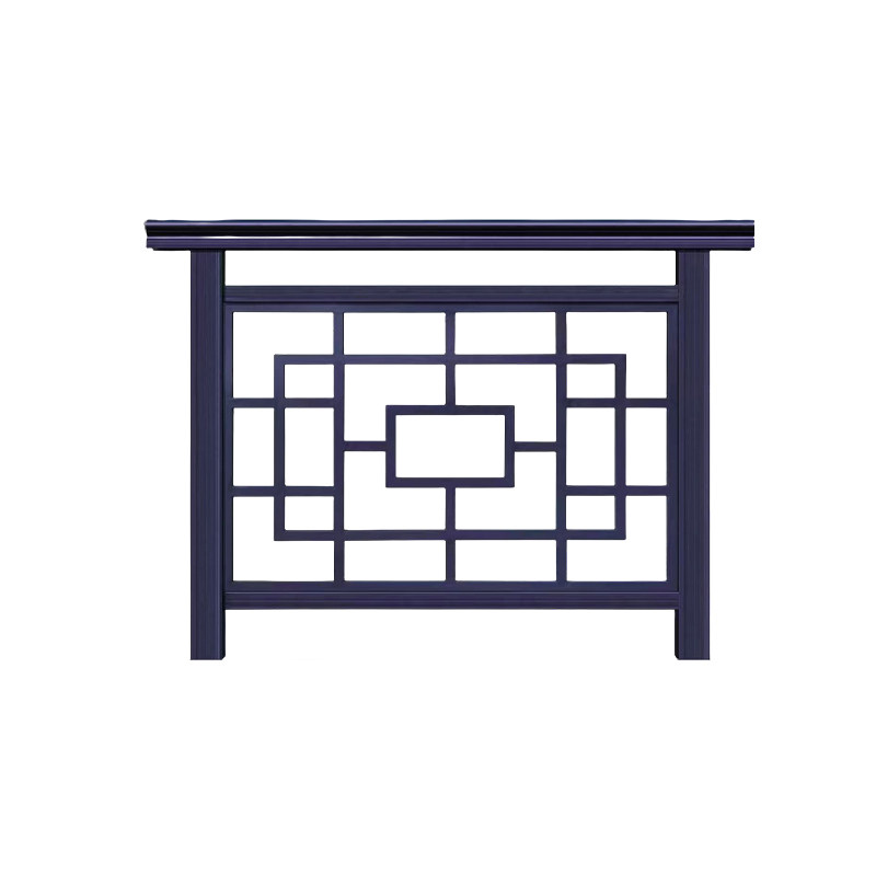 铝艺护栏新中式护栏铝合金院墙别墅栏杆小区围墙庭院栏杆阳台护栏