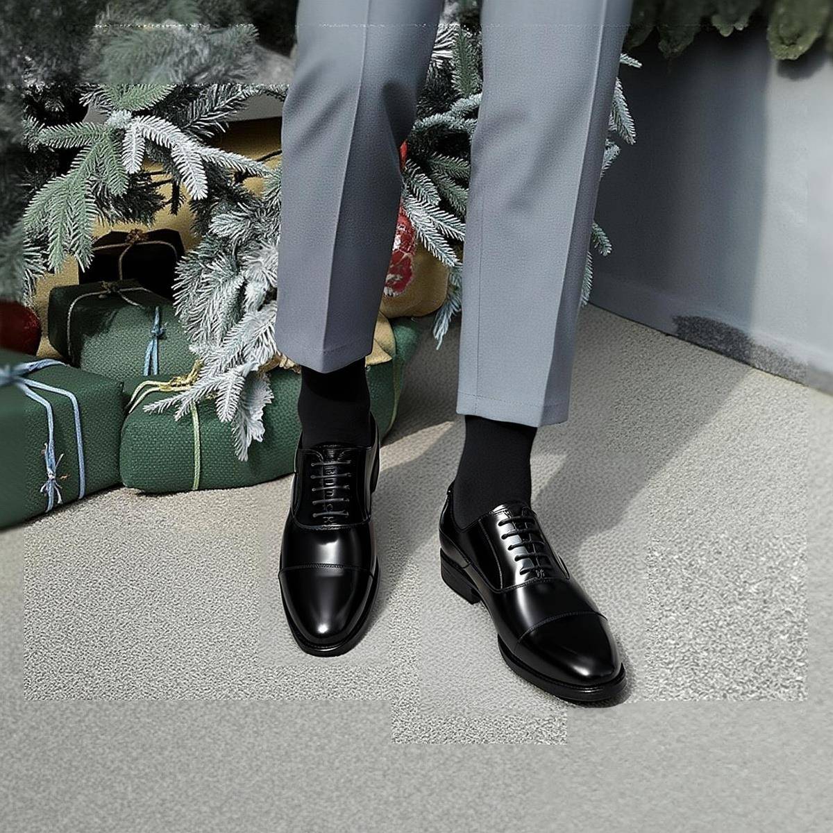 Trendsetters三接头男士皮鞋商务正装青年真皮英伦西装鞋新郎婚鞋