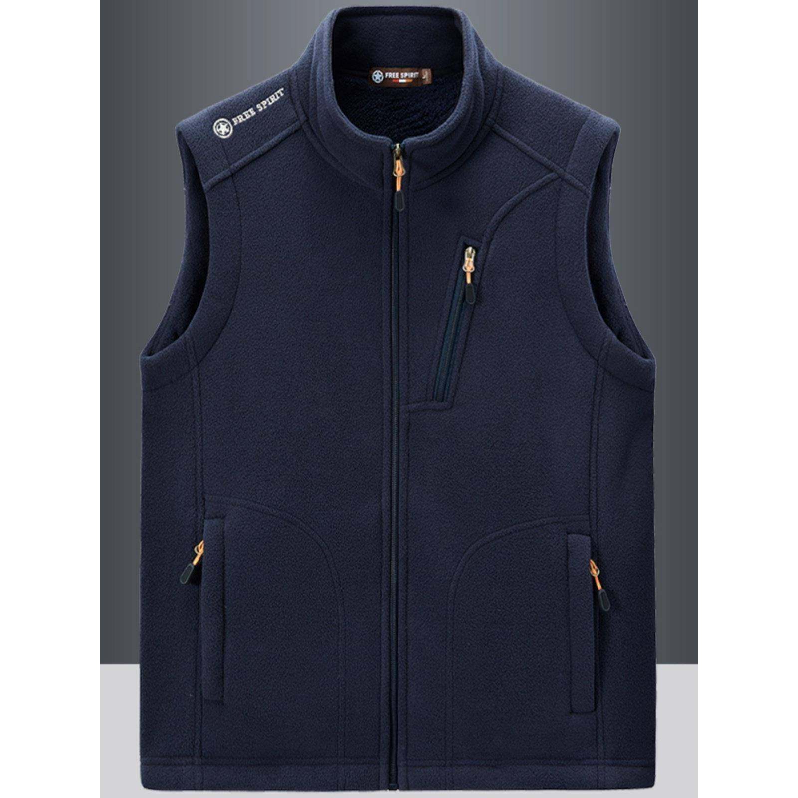 秋冬高端男装摇粒绒加绒加厚马甲男潮流抓绒背心外穿保暖外套潮,男装,常规马甲,淘宝优惠券,粉丝福利购,淘宝优惠卷