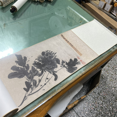 明徐渭 杂花图 仿古名家水墨画花卉芭蕉长卷高清微喷装饰临摹装裱