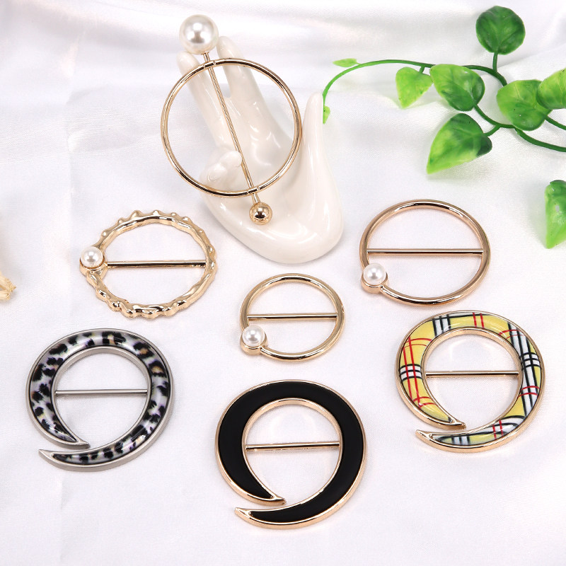 金属珍珠衣角打结扣衬衫t恤衣服固定扣环调节扣纽扣扣子装饰配件