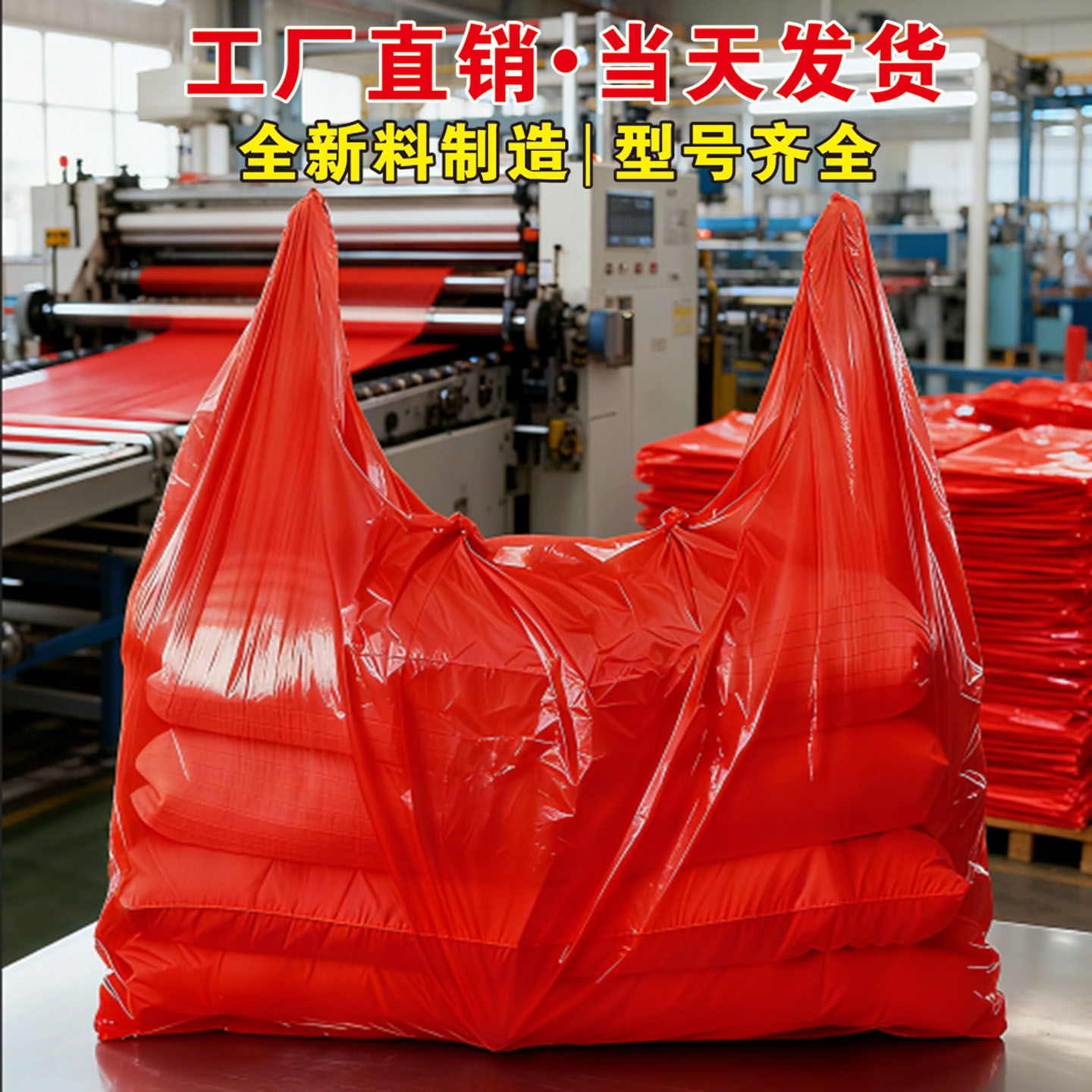 红色加厚塑料袋大号背心袋搬家收纳袋服装打包袋一次性方便袋批发