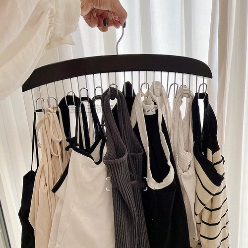 Универсальная вешалка для домашнего использования из натурального дерева, нижнее белье, высококлассный галстук, ремень, система хранения, с лямками