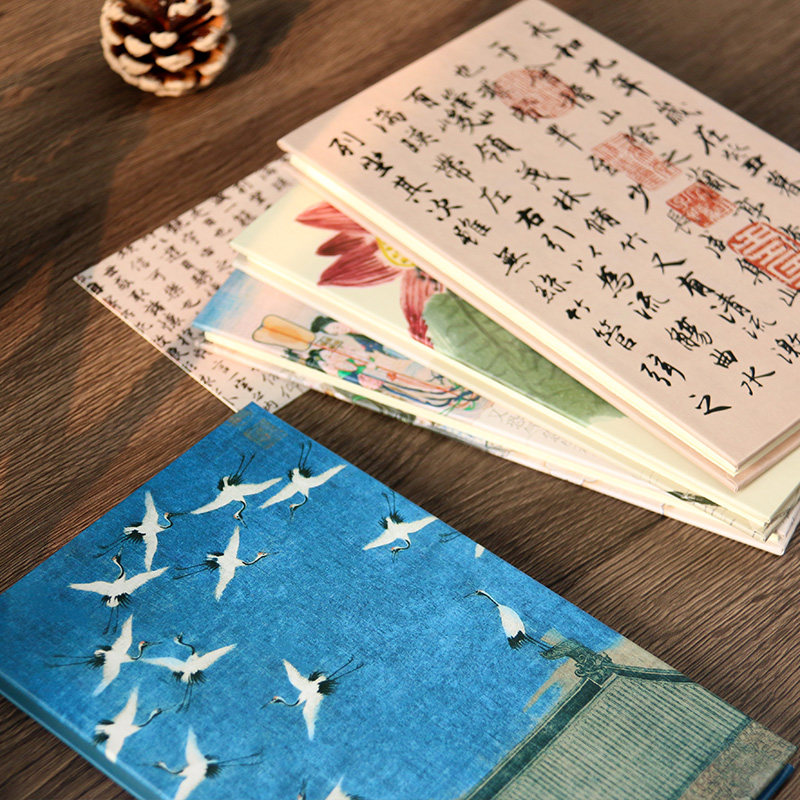 玖玖文房 古风瑞鹤图兰亭集序奏折本旅行盖章本集章册邮戳敲西安景点参观故宫博物馆打卡印章手帐风琴折页本