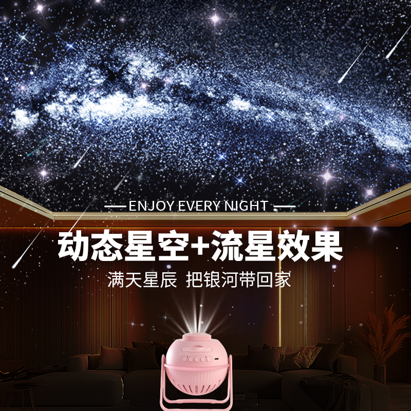 超高清大范围动态流星星空灯