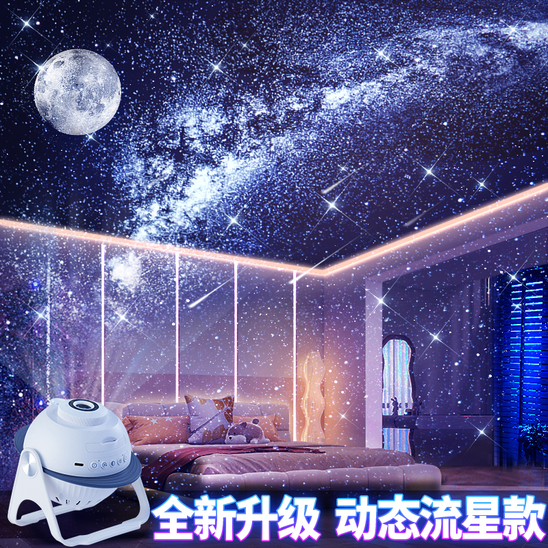 动态流星星空灯【电竞房装饰】