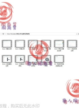 Creo Simulate 结构分析全套spjc.