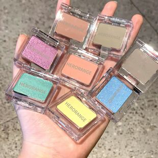 揭开波光粼粼的面纱~小众国货化妆品爆闪珠光哑光单色眼影盘春夏