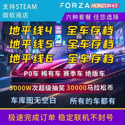 地平线4全车存档刷钱CR超级抽奖