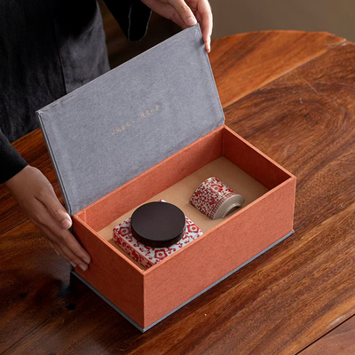 中式陶瓷罐茶叶礼盒伴手礼定制